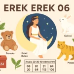 Erek Erek 06 bergambar Dewi Bulan, kelinci, boneka, kapas, daun teh, kotak bantuan dan tabel angka 2D 3D 4D versi SIBAYAKTOTO