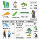 Erek Erek 24 bergambar sumber air, kodok, tenis meja, wortel, sikat gigi, kelentang, Dewa Ruci dan tabel angka 2D 3D 4D versi SIBAYAKTOTO