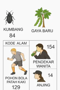 Erek Erek 39 dengan kode alam pemain bola patah kaki dan pohon jengkol serta simbol kumbang, pendekar wanita, anjing dan jendral serakah sebagai petunjuk angka togel 2D 3D 4D