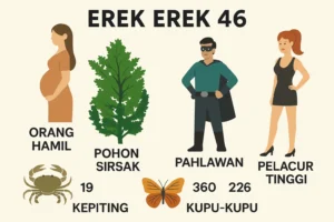Erek Erek 46 dengan kode alam orang hamil dan pohon sirsak serta gaya baru kepiting, pahlawan, kupu-kupu dan pelacur tinggi sebagai petunjuk angka togel 2D 3D 4D