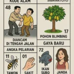 Erek Erek 61 dengan kode alam diancam di tengah jalan dan pohon blimbing serta angka pelarian tawon dan sakit kudis, gaya baru ikan suro dan janda muda sebagai petunjuk angka togel 2D 3D 4D.