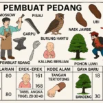 Erek Erek 68 pembuat pedang bergambar pisau, garpu, burung hantu, ubi, naek jambe dan Cepot dengan tabel angka togel 2D 3D 4D TOTO4D versi SIBAYAKTOTO.