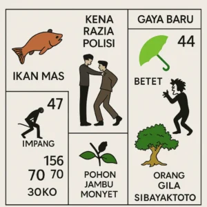 Erek Erek 70 dengan kode alam kena razia polisi dan pohon jambu monyet serta gaya baru betet dan orang gila sebagai petunjuk angka togel 2D 3D 4D TOTO4D versi SIBAYAKTOTO.